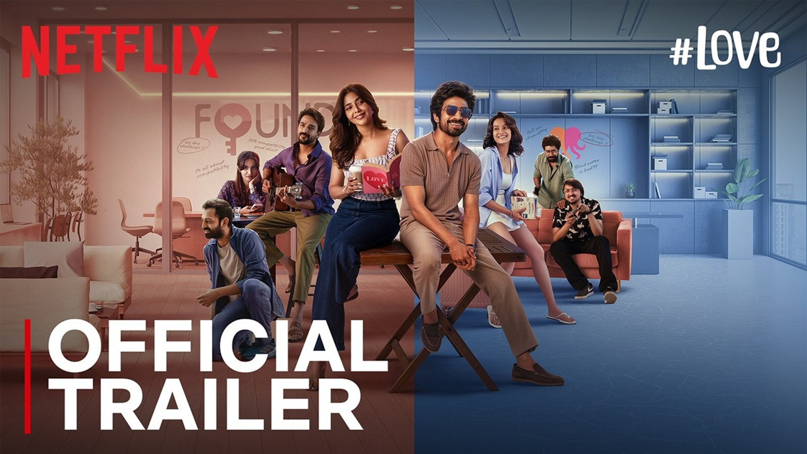#Love visas i en officiell bild från Netflix