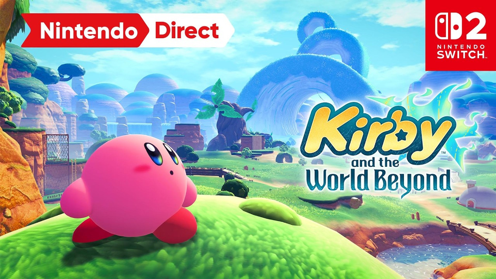 Kirby i en scen från Kirby and the World Beyond