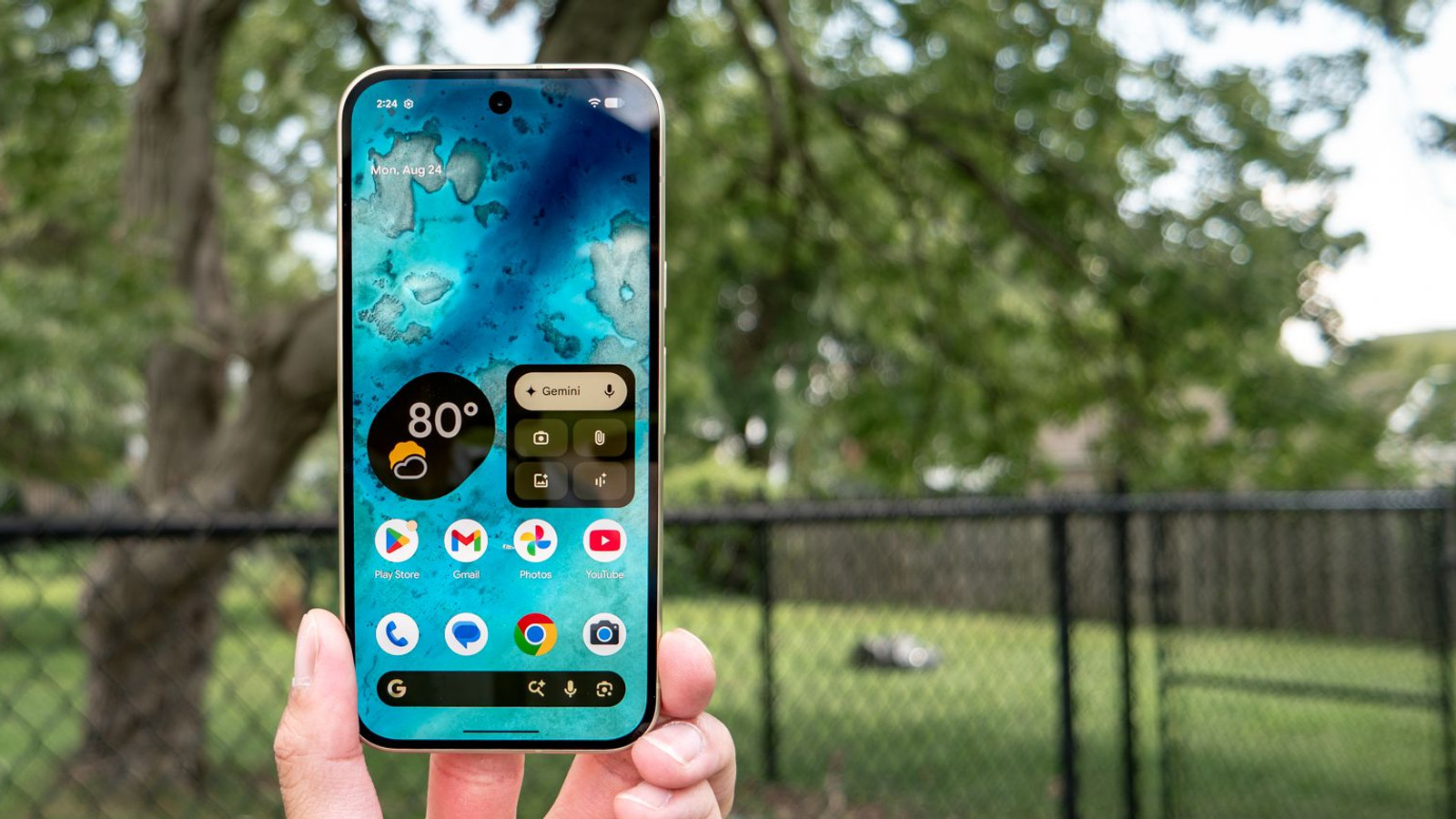 Google Pixel 11 i en bild från en recension