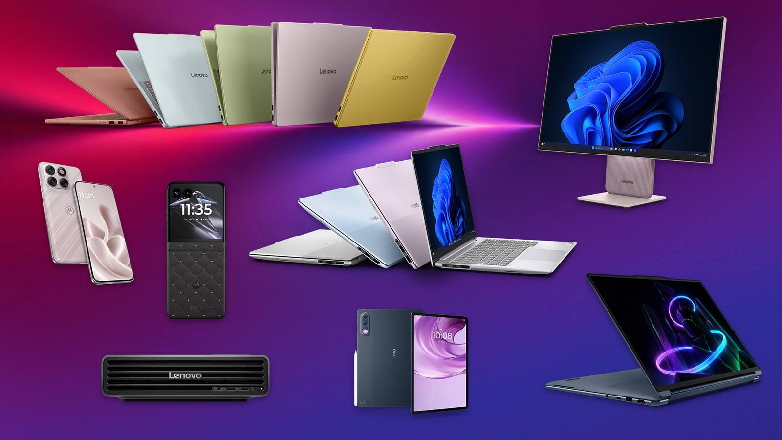 Lenovo IdeaPad Vibe i en färgstark officiell bild
